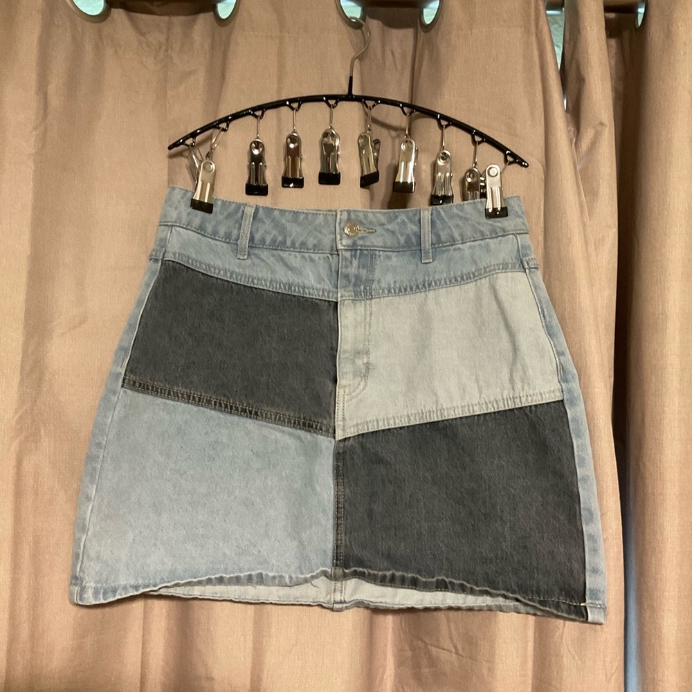Wild Fable Blue Skater Mini Skirt Casual